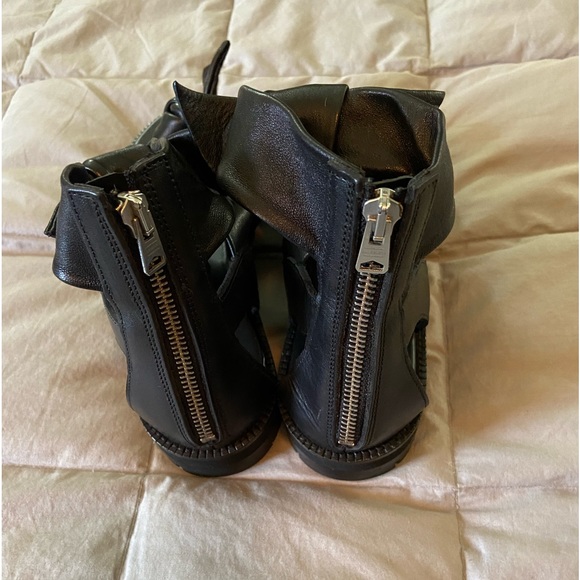 All Saints Leather Bow Gladiator Shoes - Picture 4 of 9